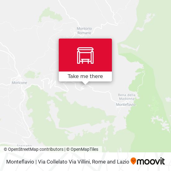 Monteflavio | Via Collelato Via Villini map