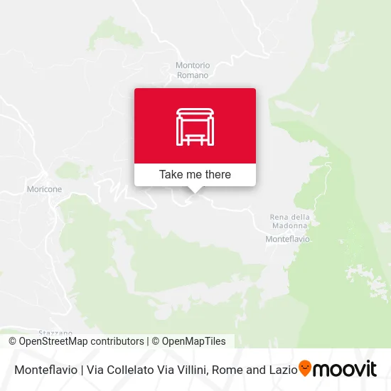 Monteflavio | Collelato Street Villini Street map