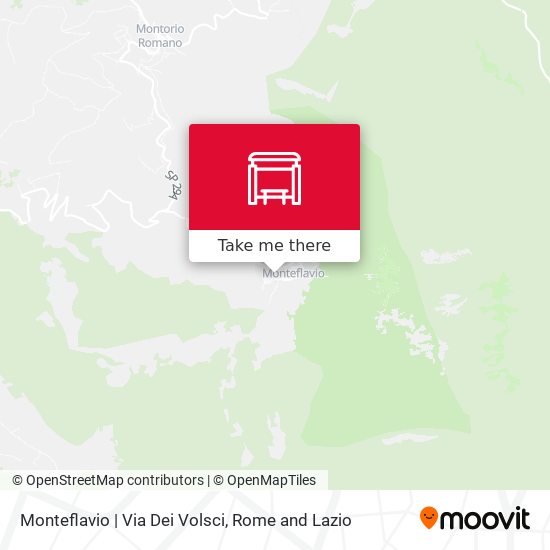 Monteflavio | Via Dei Volsci map