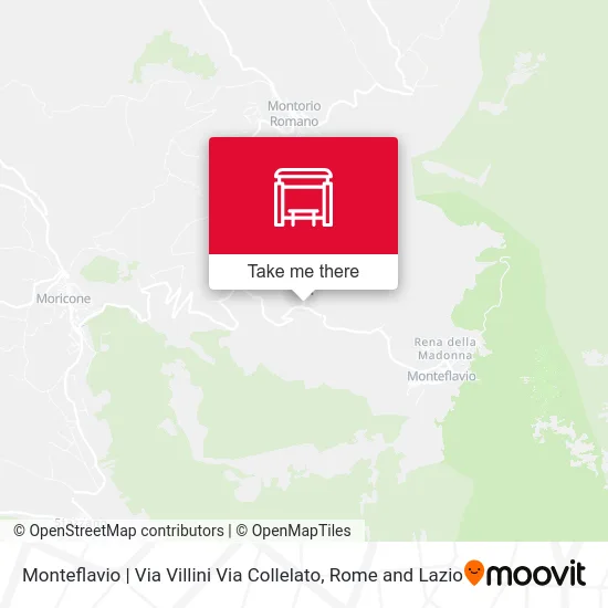 Monteflavio | Via Villini Via Collelato map