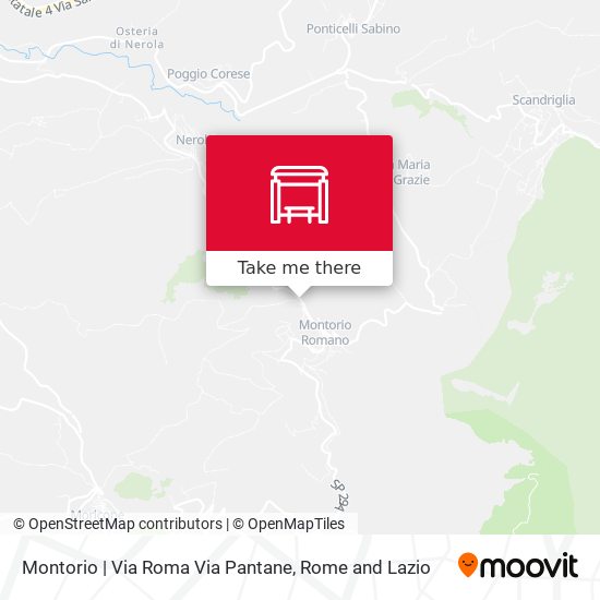 Montorio | Via Roma Via Pantane map