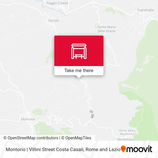 Montorio | Villini Street Costa Casali map