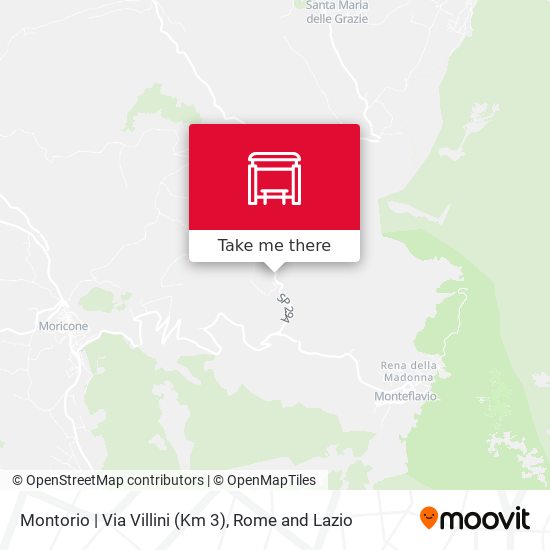 Montorio | Via Villini (Km 3) map