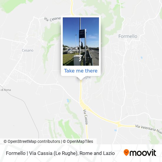 Formello | Via Cassia (Le Rughe) map