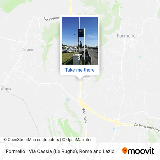 Formello | Cassia Road (Le Rughe) map