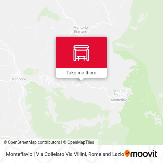Monteflavio | Collelato Street Villini Street map