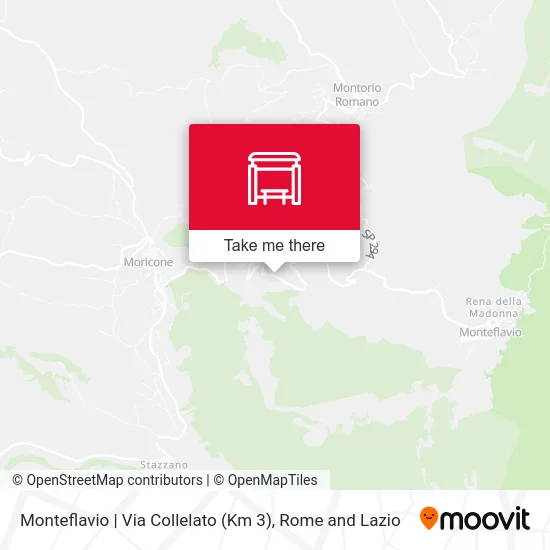 Monteflavio | Via Collelato (Km 3) map
