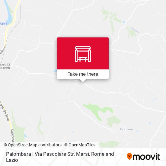 Palombara | Via Pascolare Str. Marsi map