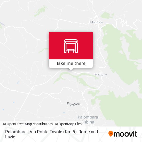 Palombara | Via Ponte Tavole (Km 5) map