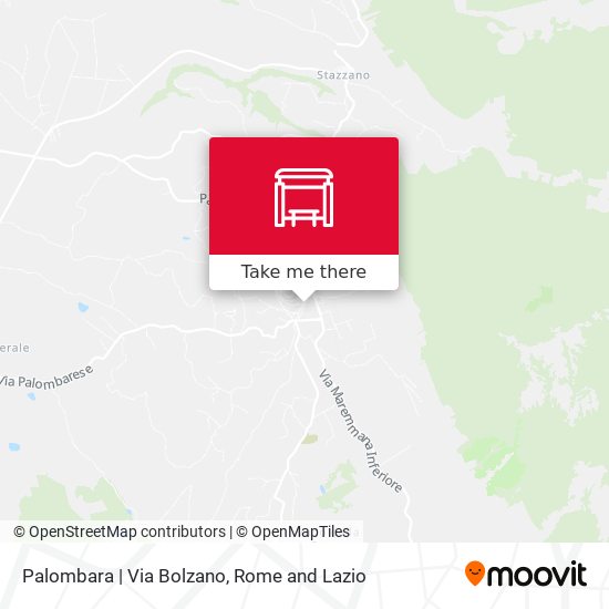 Palombara | Via Bolzano map