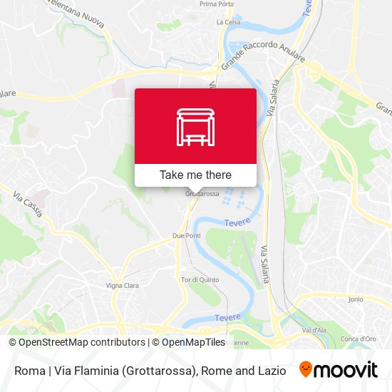 Roma | Via Flaminia (Grottarossa) map