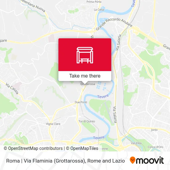 Rome | Via Flaminia (Grottarossa) map