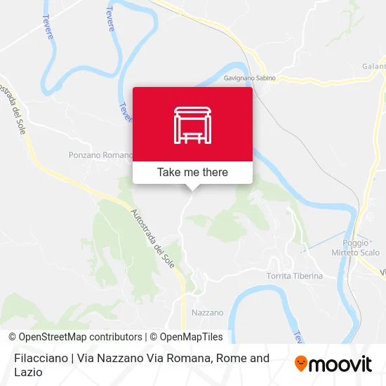 Filacciano | Nazzano Street Roman Street map