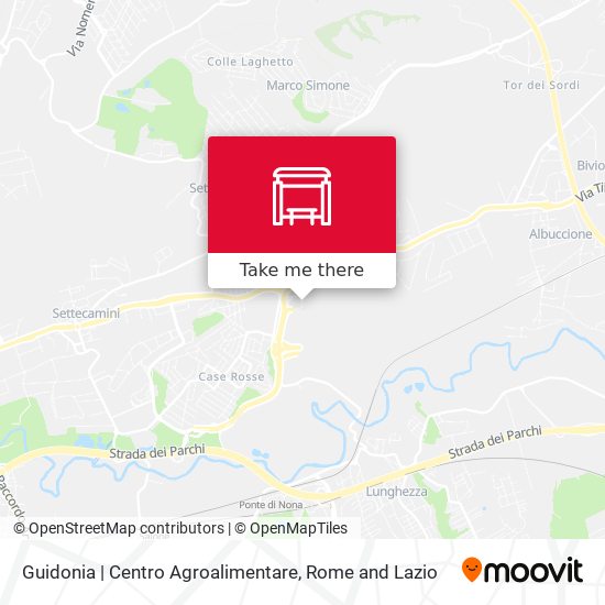Guidonia | Centro Agroalimentare map