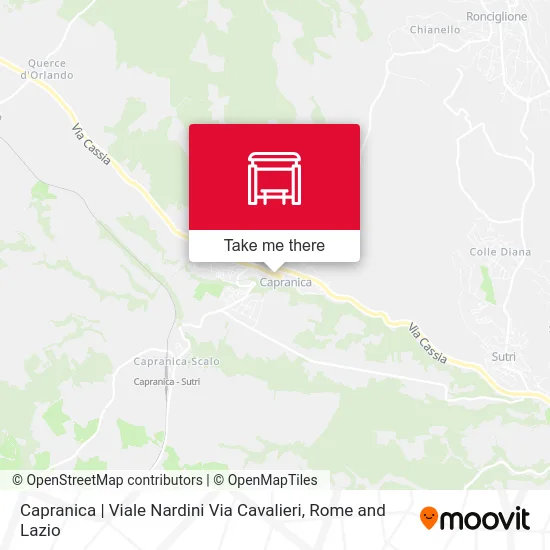 Capranica | Nardini Avenue Knights Street map
