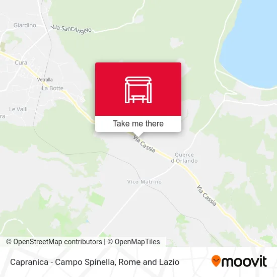 Capranica - Campo Spinella map