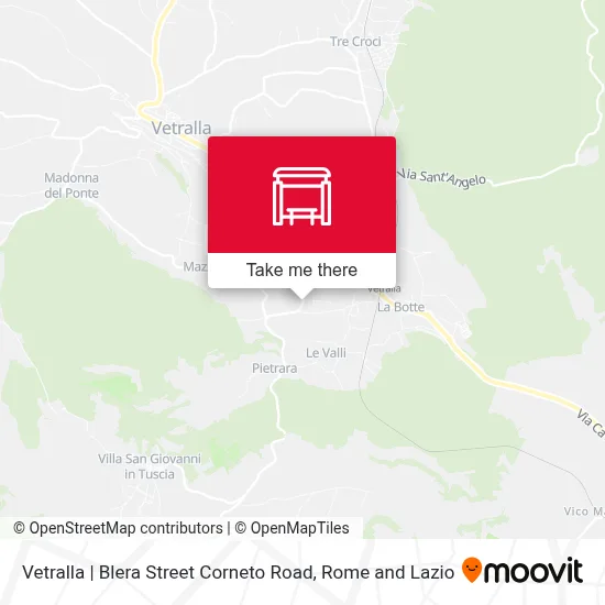 Vetralla | Blera Street Corneto Road map