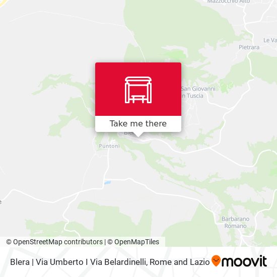 Blera | Via Umberto I Via Belardinelli map