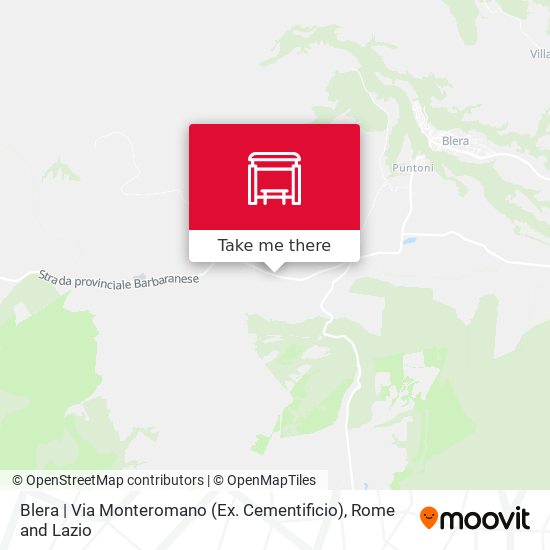 Blera | Via Monteromano (Ex. Cementificio) map