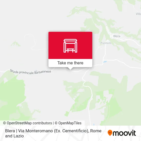 Blera | Via Monteromano (Ex. Cement Factory) map