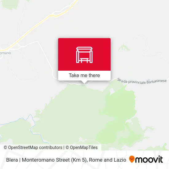 Blera | Monteromano Street (Km 5) map