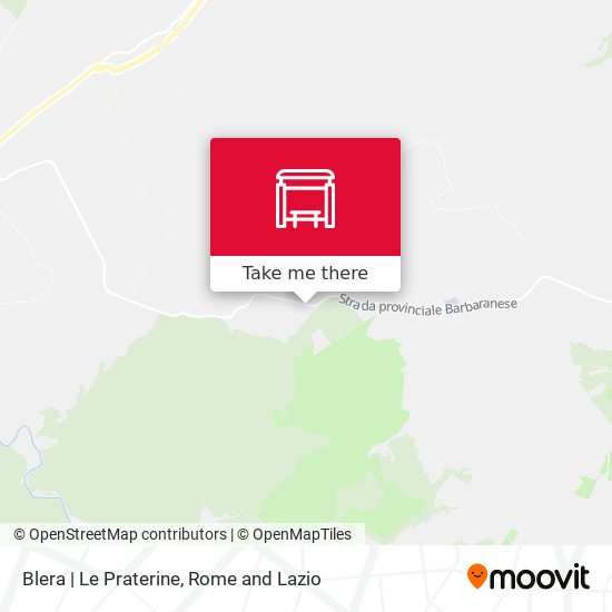 Blera | Le Praterine map