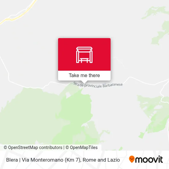 Blera | Via Monteromano (Km 7) map
