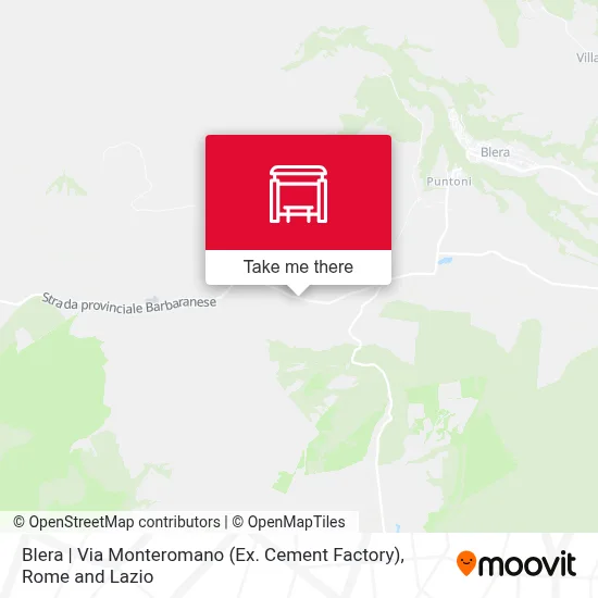 Blera | Via Monteromano (Ex. Cement Factory) map