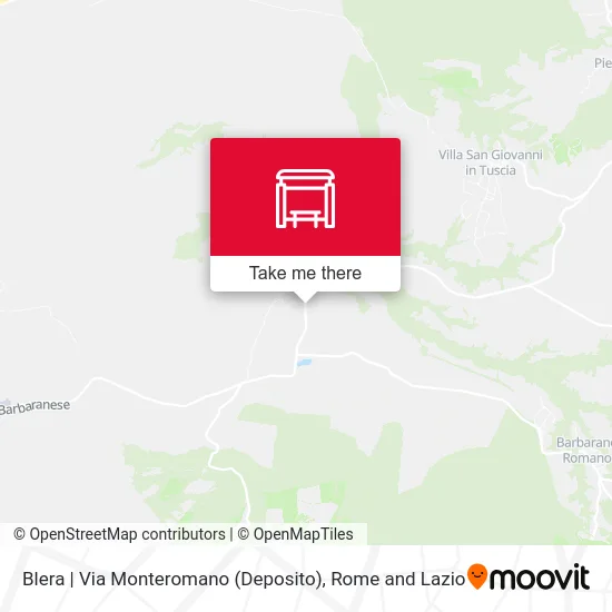 Blera | Via Monteromano (Depot) map
