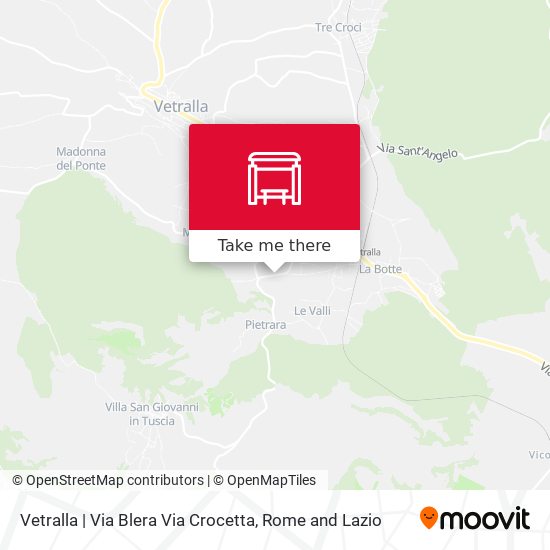 Vetralla | Via Blera Via Crocetta map