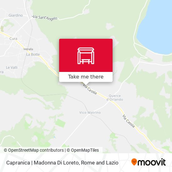 Capranica | Madonna Di Loreto map