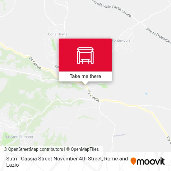 Sutri | Cassia Street November 4th Street map