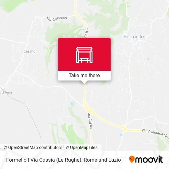 Formello | Cassia Road (Le Rughe) map