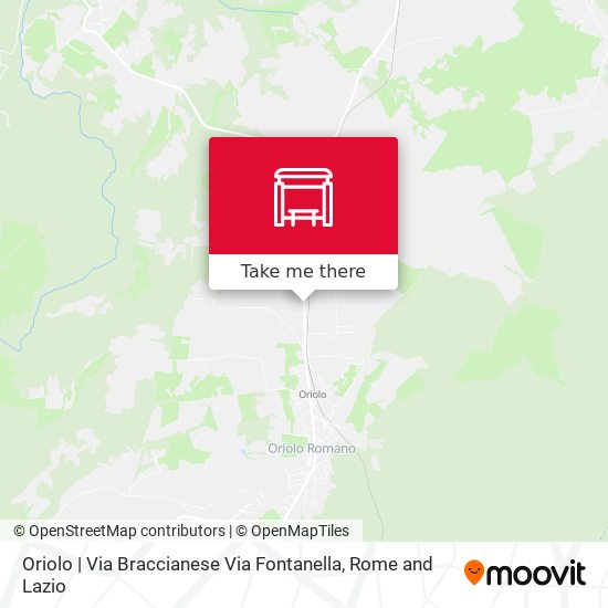 Oriolo | Via Braccianese Via Fontanella map