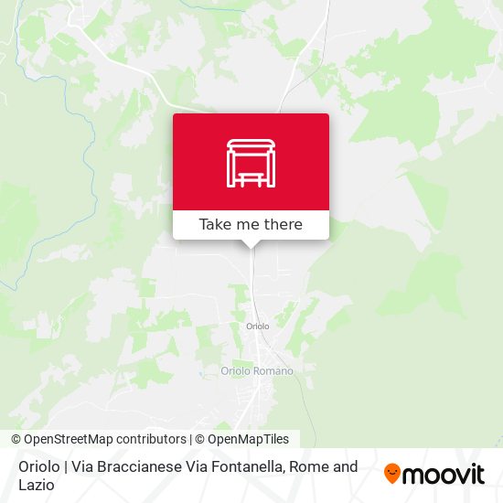 Oriolo | Via Braccianese Via Fontanella map