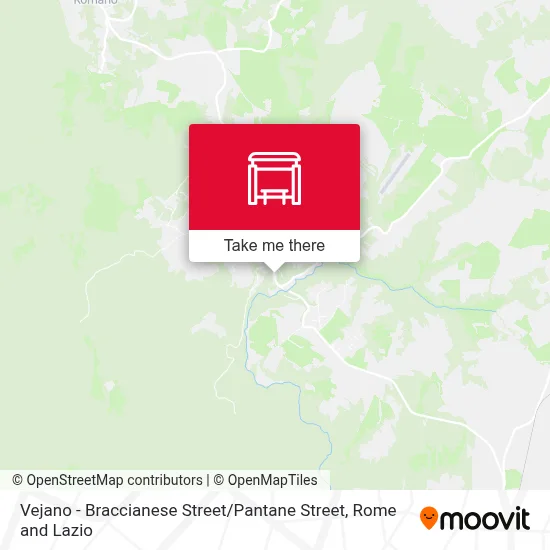Vejano - Braccianese Street / Pantane Street map