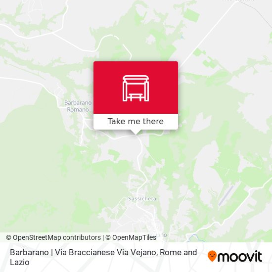 Barbarano | Via Braccianese Via Vejano map