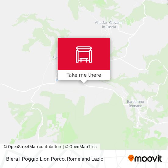 Blera | Poggio Lion Porco map