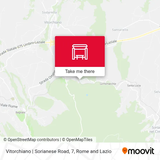 Vitorchiano | Sorianese Road, 7 map