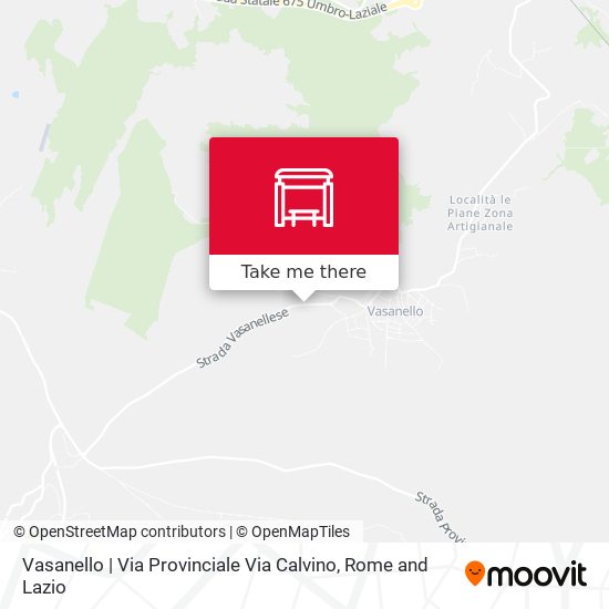 Vasanello | Via Provinciale Via Calvino map