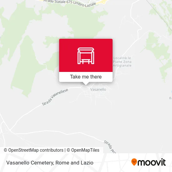 Vasanello Cemetery map