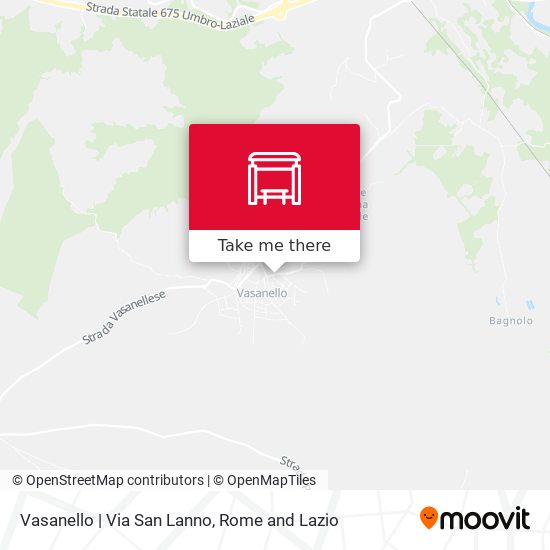 Vasanello | Via San Lanno map