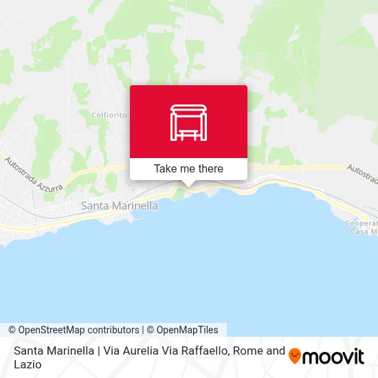 Santa Marinella | Via Aurelia Via Raffaello map