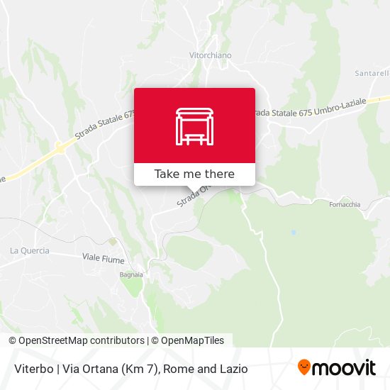 Viterbo | Via Ortana (Km 7) map