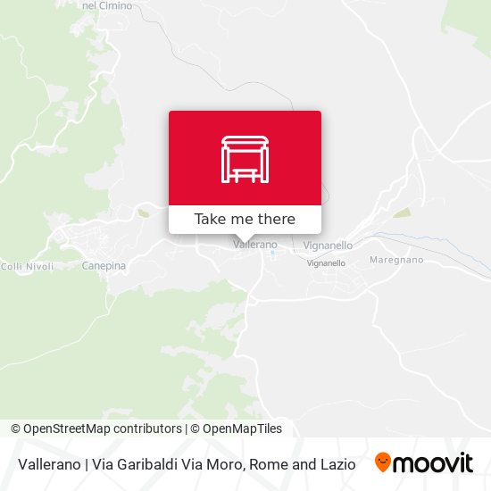 Vallerano | Via Garibaldi Via Moro map