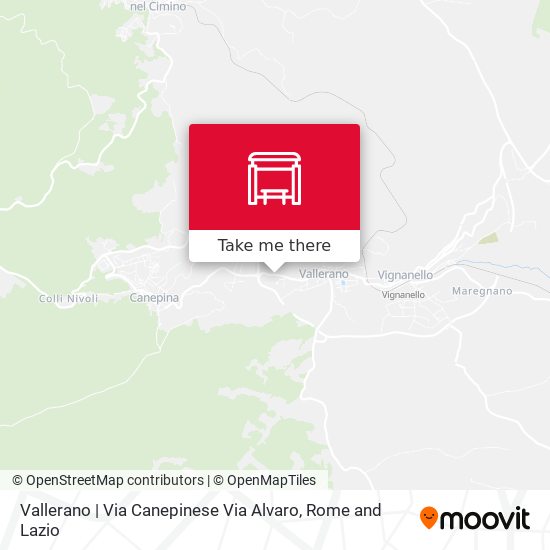 Vallerano | Via Canepinese Via Alvaro map