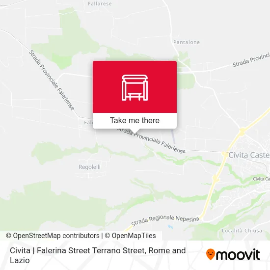Civita | Falerina Street Terrano Street map