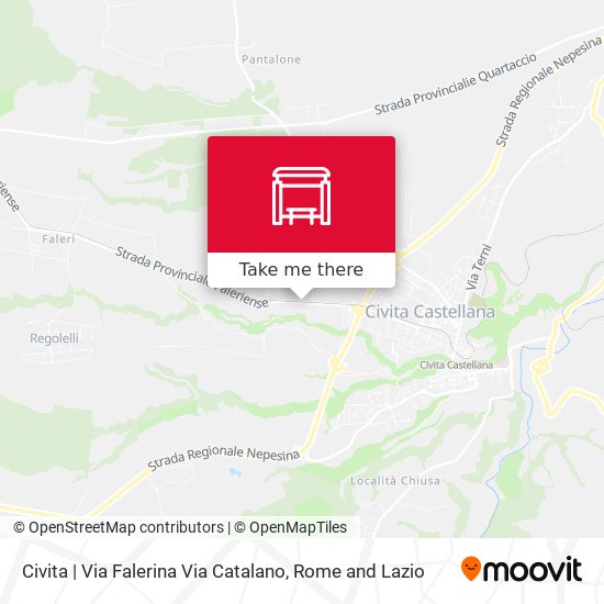 Civita | Via Falerina Via Catalano map