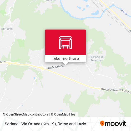 Soriano | Via Ortana (Km 19) map
