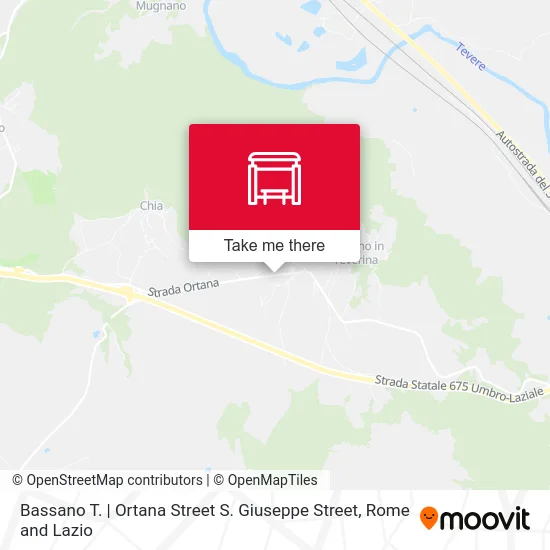 Bassano T. | Ortana Street S. Giuseppe Street map